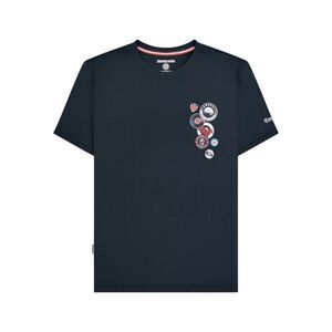 Lambretta Mens Button T-Shirt / Navy